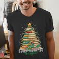Christmas Books Make You Bright Librarian Teacher Book Lover Men's V-Neck T-Shirt Christmas Books Make You Bright Librarian Teacher Book Lover Men's V-Neck T-Shirt