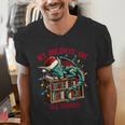 Christmas Dragon My Holidays Are All Booked Book Lovers Kids Men's V-Neck T-Shirt