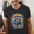 Color Our World 2026 Reading Book Men's V-Neck T-Shirt