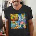 Comic Reader Comic Book Merch Vintage Reading Comic Books Men's V-Neck T-Shirt