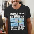 Comics Collecting Book Collector Guide Comics Lover Men's V-Neck T-Shirt Comics Collecting Book Collector Guide Comics Lover Men's V-Neck T-Shirt