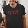 Constant Reader Fan Of Horror Suspense Books Bibliophile Men's V-Neck T-Shirt Constant Reader Fan Of Horror Suspense Books Bibliophile Men's V-Neck T-Shirt