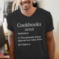 Cookbooks Cookbook Lovers Chefs Fake Definition Men's V-Neck T-Shirt