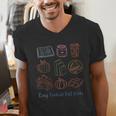 Cozy Bookish Fall Vibes Pumpkin Latte Books Autumn Reading Men's V-Neck T-Shirt Cozy Bookish Fall Vibes Pumpkin Latte Books Autumn Reading Men's V-Neck T-Shirt