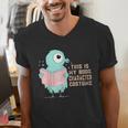 Cute Pigeon This Is My Book Character Costume For Reading Men's V-Neck T-Shirt