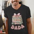 Dada Book First Chapter Birthday Family Matching Party Men's V-Neck T-Shirt