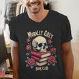 Dark Romance Romantasy Smutty Book Lover Morally Grey Merch Men's V-Neck T-Shirt Dark Romance Romantasy Smutty Book Lover Morally Grey Merch Men's V-Neck T-Shirt