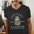 Dark Romance Women STFUATTDLAGG Smutt Book Merch Good Girl Men's V-Neck T-Shirt Dark Romance Women STFUATTDLAGG Smutt Book Merch Good Girl Men's V-Neck T-Shirt