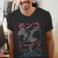 DCC Mongo And Donut Face-Off With Kanji Gamer Series Book Men's V-Neck T-Shirt