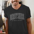 Derbyshire England Literature Barely Tolerable Book Quote Men's V-Neck T-Shirt