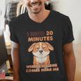 Dog Introvert I Need 20 Minutes Where No One Comes Men's V-Neck T-Shirt