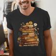 Dream Like Martin Floral Book History Month Women Men Men's V-Neck T-Shirt Dream Like Martin Floral Book History Month Women Men Men's V-Neck T-Shirt