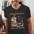 Easily Distracted By Books & Dragons Librarian Book Lover Men's V-Neck T-Shirt Easily Distracted By Books & Dragons Librarian Book Lover Men's V-Neck T-Shirt