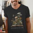 Easily Distracted By Cats And Books Men's V-Neck T-Shirt Easily Distracted By Cats And Books Men's V-Neck T-Shirt