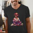 Educated Melanin Queen Afro Women Reading Book History Men's V-Neck T-Shirt Educated Melanin Queen Afro Women Reading Book History Men's V-Neck T-Shirt