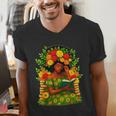 Educated Women Girls Reading Book Black History Month Men's V-Neck T-Shirt