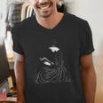 Emily Dickinson Reading A Book Men's V-Neck T-Shirt