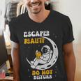 Escaped Reality Do Not Disturb Book Lover Men's V-Neck T-Shirt Escaped Reality Do Not Disturb Book Lover Men's V-Neck T-Shirt