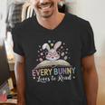 Every Bunny Loves To Read Book Lover Bookworm Rabbit Easter Men's V-Neck T-Shirt Every Bunny Loves To Read Book Lover Bookworm Rabbit Easter Men's V-Neck T-Shirt