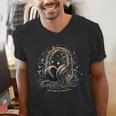 Fantasy Audiobook Voice Acting Book Lover Audiobook Men's V-Neck T-Shirt