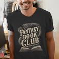 Fantasy Book Club Dragons For Women Men Or Kids Reading Men's V-Neck T-Shirt