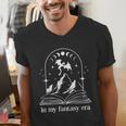 In My Fantasy Era ShirtSmutty Book Dragon In My Fantasy Era Men's V-Neck T-Shirt