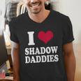 Fantasy Romantasy Book Lover I Love Heart Shadow Daddies Men's V-Neck T-Shirt