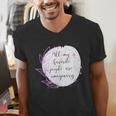All My Favorite People Are Imaginary Book Lover Idea Men's V-Neck T-Shirt