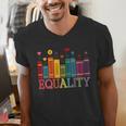 Floral Flower Book Equality Human Rights Women's Rights Men's V-Neck T-Shirt Floral Flower Book Equality Human Rights Women's Rights Men's V-Neck T-Shirt