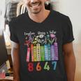 Floral Foxglove Daisy Tulip 8647 Books Lover Blooming Flower Men's V-Neck T-Shirt Floral Foxglove Daisy Tulip 8647 Books Lover Blooming Flower Men's V-Neck T-Shirt