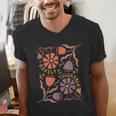 Floral Pride & Prejudice Barely Tolerable Book Lover Bookish Men's V-Neck T-Shirt Floral Pride & Prejudice Barely Tolerable Book Lover Bookish Men's V-Neck T-Shirt