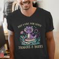 Girls Loves Dragon Books Fantasy Girls Kids Toddler Women Men's V-Neck T-Shirt Girls Loves Dragon Books Fantasy Girls Kids Toddler Women Men's V-Neck T-Shirt