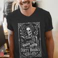 Good Girl Dirty Books Humor Dark Romance Bookworm Men's V-Neck T-Shirt Good Girl Dirty Books Humor Dark Romance Bookworm Men's V-Neck T-Shirt