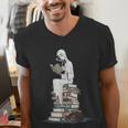 Gothic Librarian Halloween Books Tee For Teachers Men's V-Neck T-Shirt