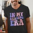 Groovy In My Reading Era Book Lovers Book Reader Men's V-Neck T-Shirt Groovy In My Reading Era Book Lovers Book Reader Men's V-Neck T-Shirt