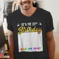 Guestbook My 21st Birthday Sign My Shirt Birthday Party Men's V-Neck T-Shirt Guestbook My 21st Birthday Sign My Shirt Birthday Party Men's V-Neck T-Shirt