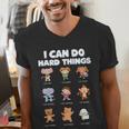 I Can Do Hard Things Children's Book Characters Men's V-Neck T-Shirt