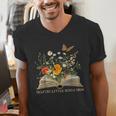 Helping Little Minds Grow Floral Book Education SPED Teacher Men's V-Neck T-Shirt Helping Little Minds Grow Floral Book Education SPED Teacher Men's V-Neck T-Shirt
