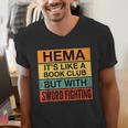Hema Definition Like A Book Club With Swords Men's V-Neck T-Shirt