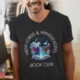 High Lords & Wingleaders Book Club Fantasy Storm Dragon Men's V-Neck T-Shirt High Lords & Wingleaders Book Club Fantasy Storm Dragon Men's V-Neck T-Shirt