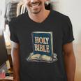 Holy Book Costume For Jesus And Bible Lovers Men's V-Neck T-Shirt Holy Book Costume For Jesus And Bible Lovers Men's V-Neck T-Shirt