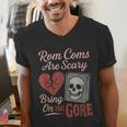 Horror Book Club Creepy Reader Gothic Fiction Thriller Fan Men's V-Neck T-Shirt Horror Book Club Creepy Reader Gothic Fiction Thriller Fan Men's V-Neck T-Shirt