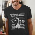 Husbands Against Book Boyfriends Book Boyfriends Club Men's V-Neck T-Shirt