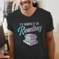 Id Rather Be Reading Book Librarian Men Women Kids Men's V-Neck T-Shirt Id Rather Be Reading Book Librarian Men Women Kids Men's V-Neck T-Shirt