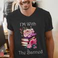 I'm With The Banned Books Bold Statement Against Censorshi Men's V-Neck T-Shirt I'm With The Banned Books Bold Statement Against Censorshi Men's V-Neck T-Shirt
