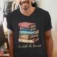I'm With The Banned Read Banned Books Bookworm Men Women Men's V-Neck T-Shirt