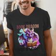 I'm A Book Dragon Not A Worm Men's V-Neck T-Shirt I'm A Book Dragon Not A Worm Men's V-Neck T-Shirt