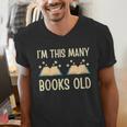 I'm This Many Books Old Read Book 2nd Birthday 2 Years Old Men's V-Neck T-Shirt I'm This Many Books Old Read Book 2nd Birthday 2 Years Old Men's V-Neck T-Shirt