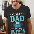 I'm A Dad And An Author Book Writer Father Men's V-Neck T-Shirt I'm A Dad And An Author Book Writer Father Men's V-Neck T-Shirt