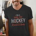 I'm a Huge Fan Of Hockey Players In Romance Books Men's V-Neck T-Shirt